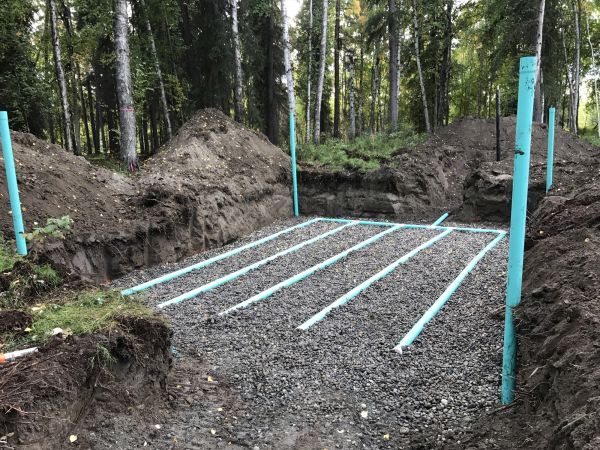 Sewage Leach Field Install